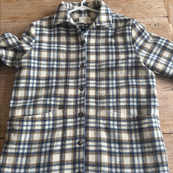 Sézane Will Jacket Plaid Wool Coat Size S - Picture 7 of 12
